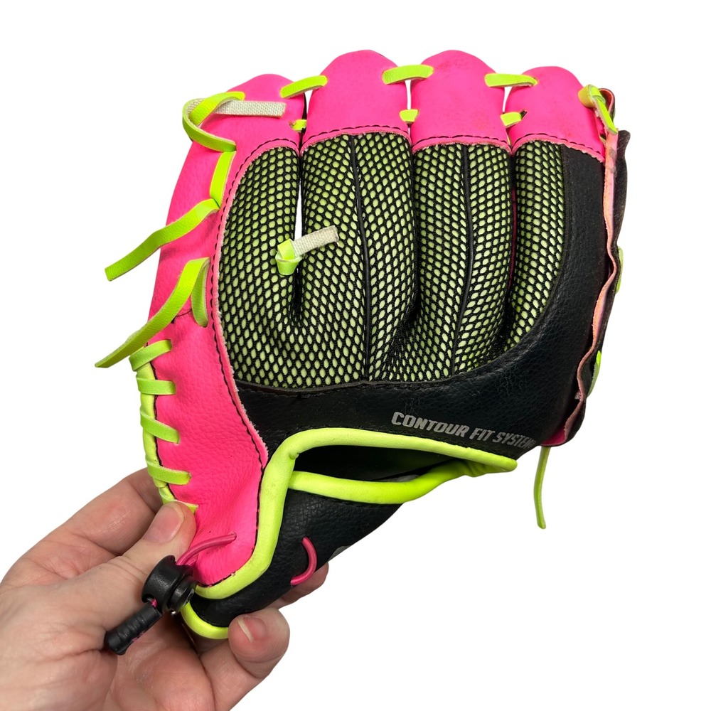 Franklin Neo-Grip Baseball Glove Kids 9" Pink Neon Yellow Easy Catch 22852